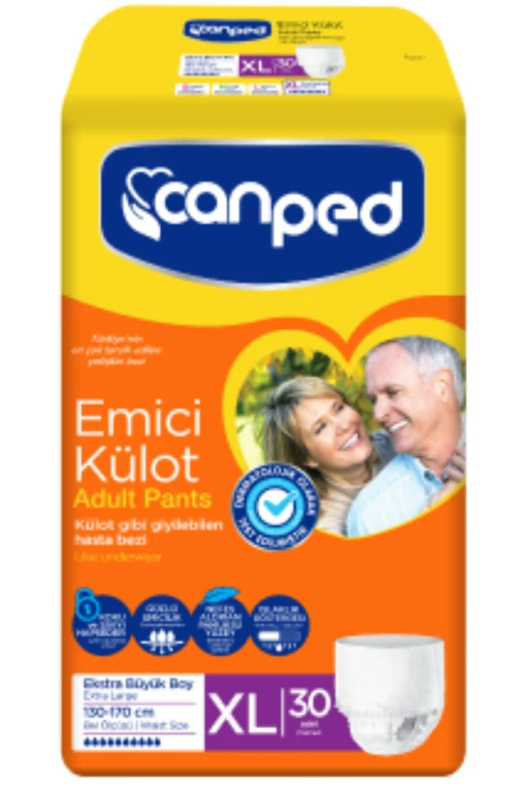 Canped Emici Külot XL- Ekstra Büyük Boy 30'LU