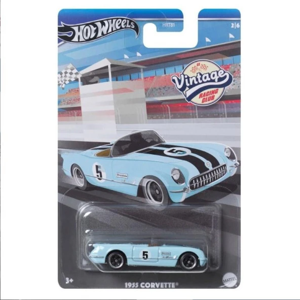 Hot Wheels Vintage Racing Club 1955 Corvette HRT81 HRV01 - Resim 2