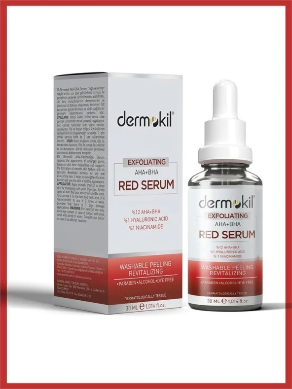 Dermokil Exfoliating Aha+Bha Red Serum 30 ml