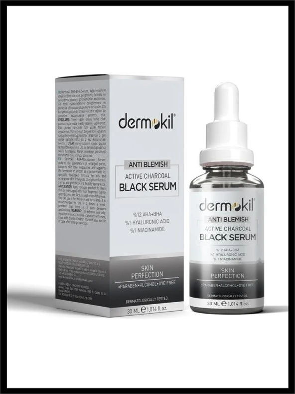 Dermokil Antı Blemısh Active Charcoal Black Serum 30 ml