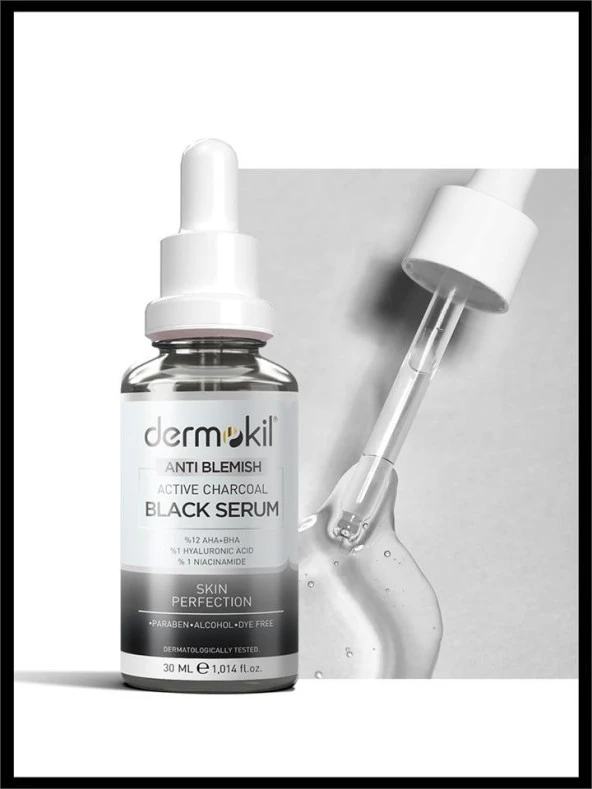 Dermokil Antı Blemısh Active Charcoal Black Serum 30 ml - 2