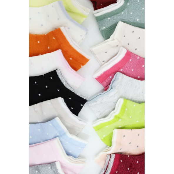 Kadın Çorap Kaliteli (4 ADET / ÇİFT) Dikişsiz Parfümlü Kısa Model Bambu Patik Çorap - 2