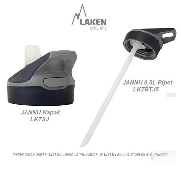 Laken Çelik 18/8 Jannu Termos Şişe 0,50L - Turuncu LKTJ5O - 4