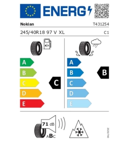 Nokian Tyres 245/40 R18 97V XL WR Snowproof P Kış Lastiği (Üretim Tarihi: 2023) - 4