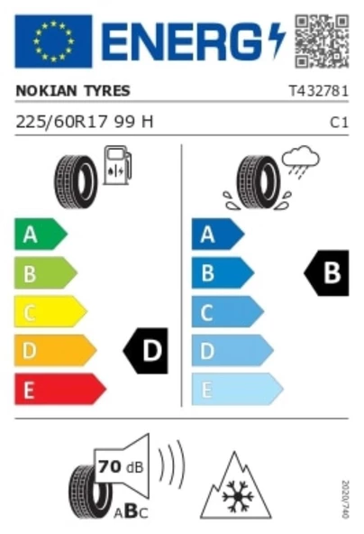 Nokian Tyres 225/60 R17 99H Snowproof 2 SUV Kış Lastiği ( Üretim Yılı: 2023 ) - 4