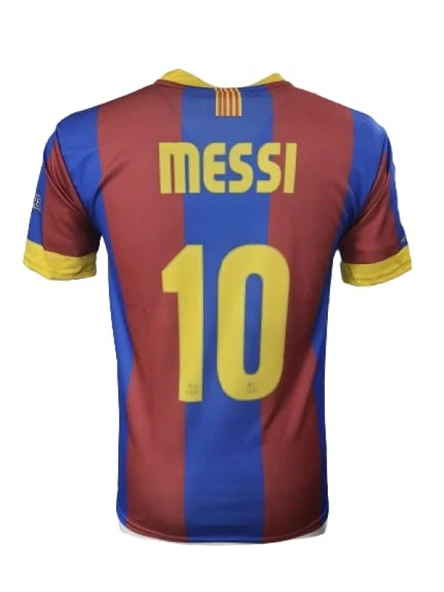 Barcelona B01570 Messi Çocuk 2011-2012 Sampiyonlar Ligi Nostalji futbol Forması RETRO - Resim 2