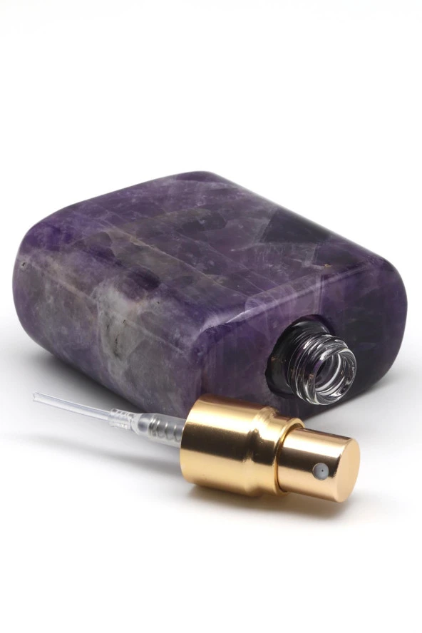 Ametist Doğal Taş Parfüm Şişesi - 2