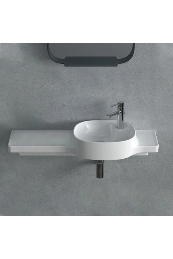 Turkuaz Cerastyle Harmony Etajerli Lavabo 100*37,5 Cm - 3