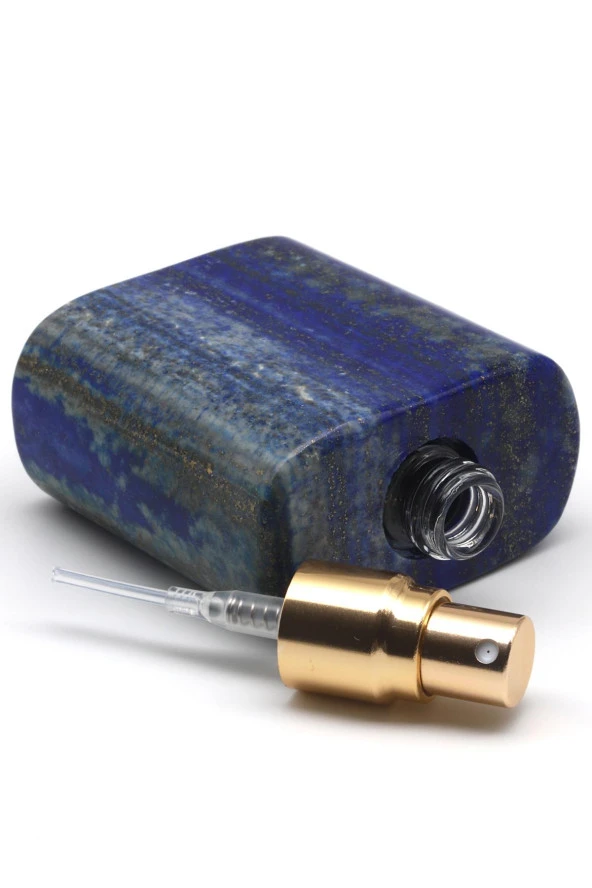 Lapis Lazuli Doğal Taş Parfüm Şişesi - 2