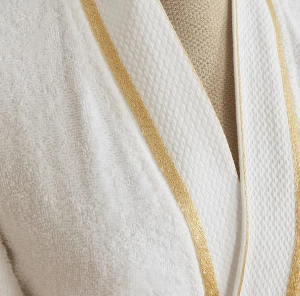 Karacahome Glory Lurex Gold Bej 9 Parça Aile Banyo Seti - 4