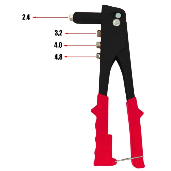 Perçin Tabancası 9,5" Profesyonel Pop Çelik Perçin Tabancası 24 cm - 2