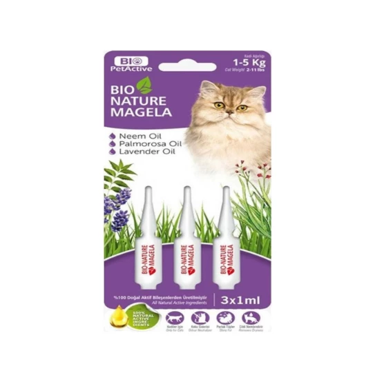 Biopetactive Nature Magela Kedi Damlası 1-5 Kg 3x1 Ml