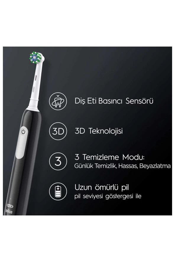 Oral-B Pro Series 1 3D Cleaning Şarjlı Diş Fırçası Siyah - 2