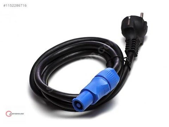 Powercon 220V Kablo 3 Metre 3x1.5 mm - Resim 2