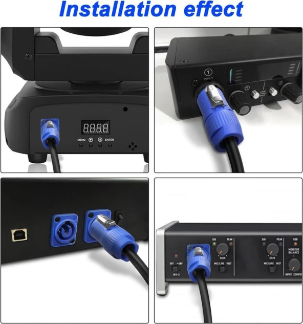 Powercon 220V Kablo 3 Metre 3x1.5 mm - Resim 5