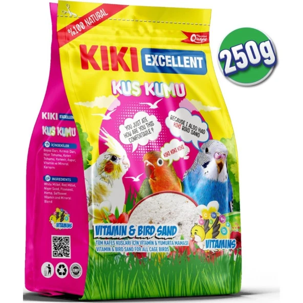 KIKI Kuş Kumu 250gr Skt: 11/2025