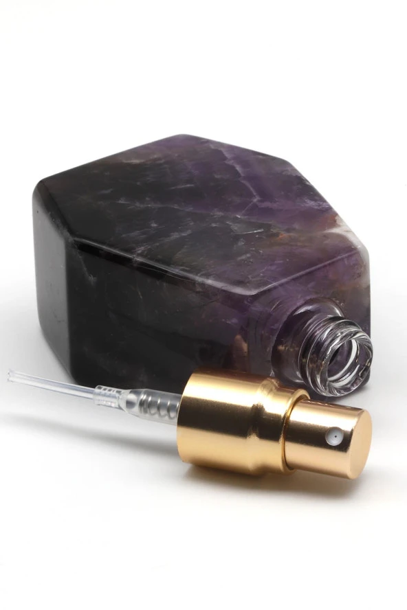 Ametist Doğal Taş Parfüm Şişesi - 2