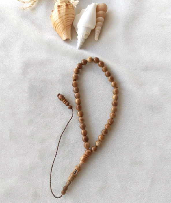 Tesbih 33 lük Küre Kesim Hakiki Kuka Ağacı Çektikce Siyahlaşan Tespih - 2