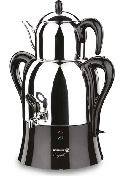 Korkmaz A341 Çaykolik 2000 W Çelik Semaver - 3