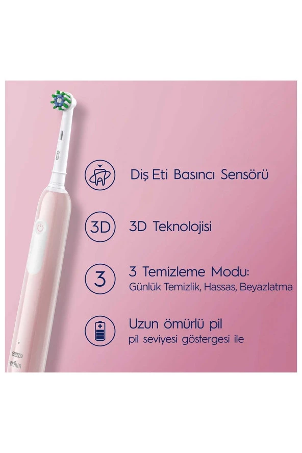 Oral-b Pro Series 1 Şarjlı Diş Fırçası - Pembe - 2