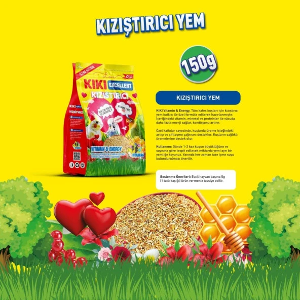 KIKI Kuş Kızıştırıcı 150gr Skt: 11/2025 - 2