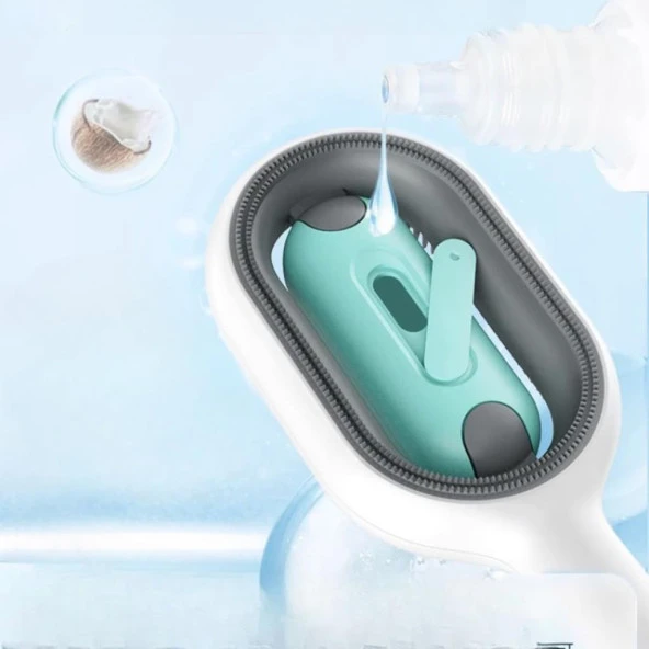 Polham Çift Taraflı Kedi Köpek İçin Buharlı Tarak, Evcil Hayvan Tüy ve Kıl Tarağı, Hayvan Yıkama Tarağı - 4