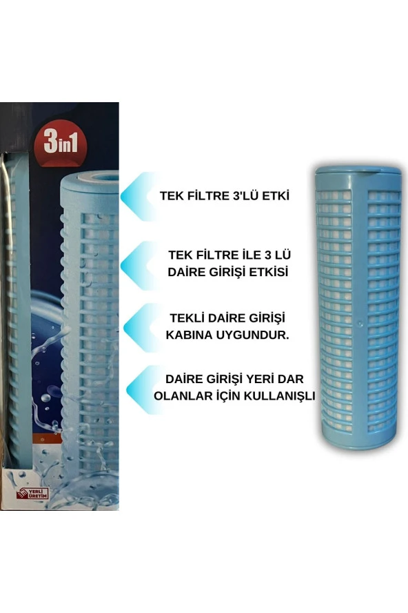 Daire Ve Bina Girişi Su Arıtma 3ü Bir Arada (YIKANIR-SEDİMENT-SİLİFOZ) Filtresi Ve Filtre Kabı - Resim 4