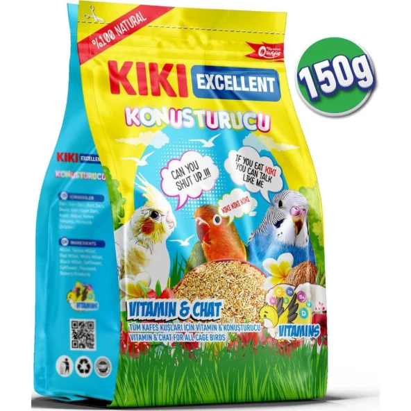 KIKI Kuş Konuşturucu 150gr Skt: 11/2025