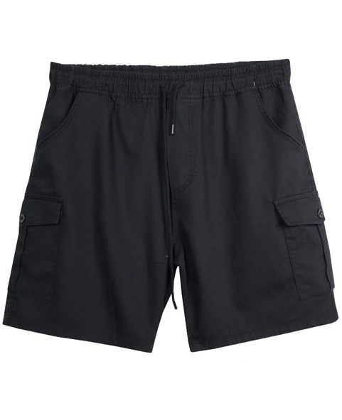 Erkek Büyük Beden 118-156 Kilo Arası İçin Uygun Kargo Cepli Kot Şort Antrasit - 3