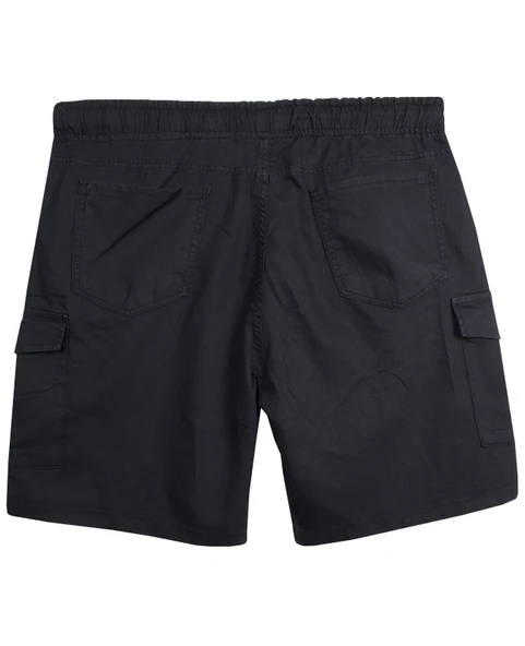 Erkek Büyük Beden 118-156 Kilo Arası İçin Uygun Kargo Cepli Kot Şort Antrasit - 8