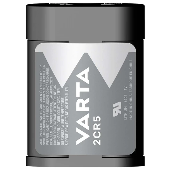 Varta 2CR5 Lityum 6 Volt Fotoğraf Makinesi Pili 06203 2 CR 5 2-CR-5 2 CR5 2-CR5 2CR-5 2CR5M DL245 EL2CR5 - 2