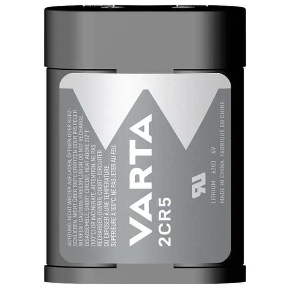 Varta 2CR5 Lityum 6 Volt Fotoğraf Makinesi Pili 06203 2 CR 5 2-CR-5 2 CR5 2-CR5 2CR-5 2CR5M DL245 EL2CR5 - 4