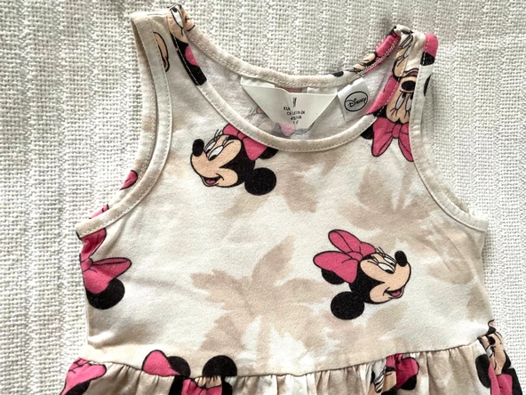Minnie Askılı Kız Çocuk Elbise - 4