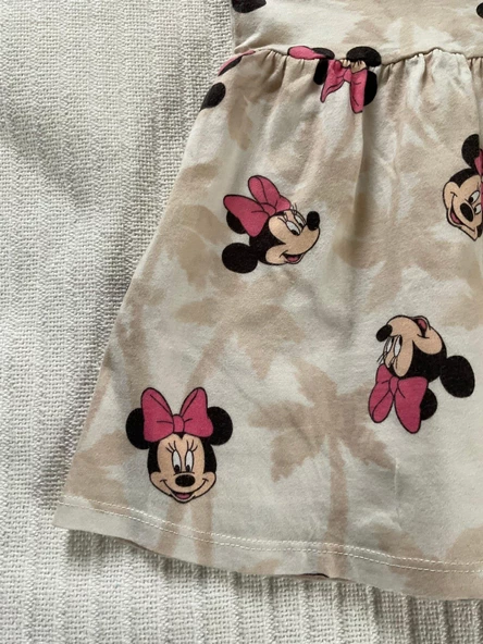 Minnie Askılı Kız Çocuk Elbise - 5