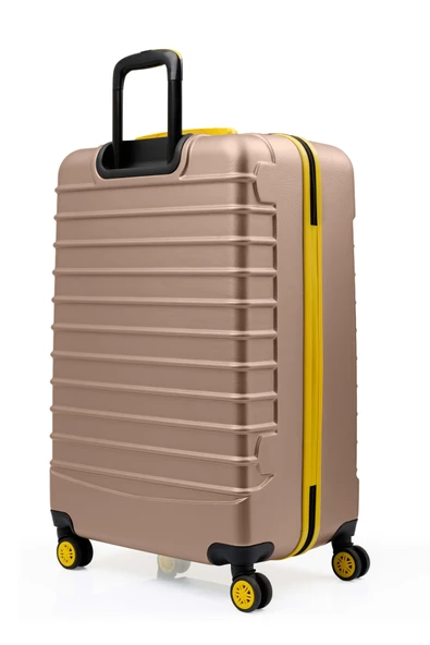 2'li Valiz Seti Büyük Boy - Kabin Boy Altın 1168 - Resim 6