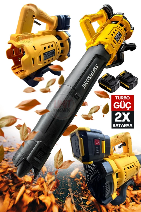 Süper Hızlı 6 Kademeli Çift Akülü Turbolu Yaprak ,Çamur,Toz,Kar Hava Üfleme Makinesi ürün görseli