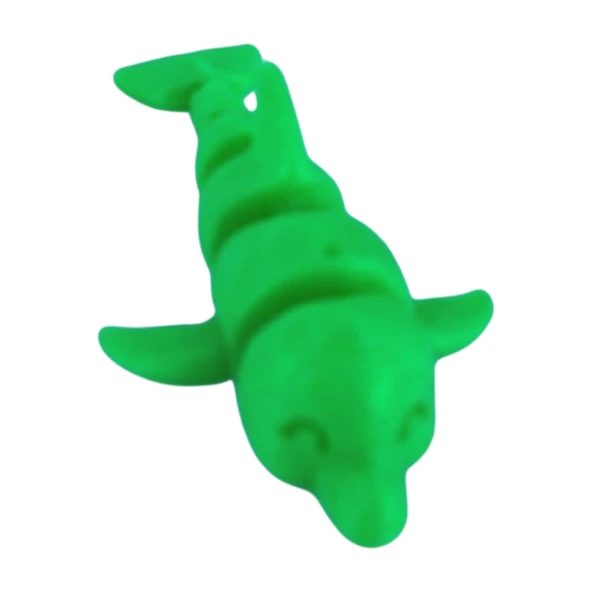 3D Hareketli Yunus Figürlü Oyuncak - Neon Yeşili - Resim 3