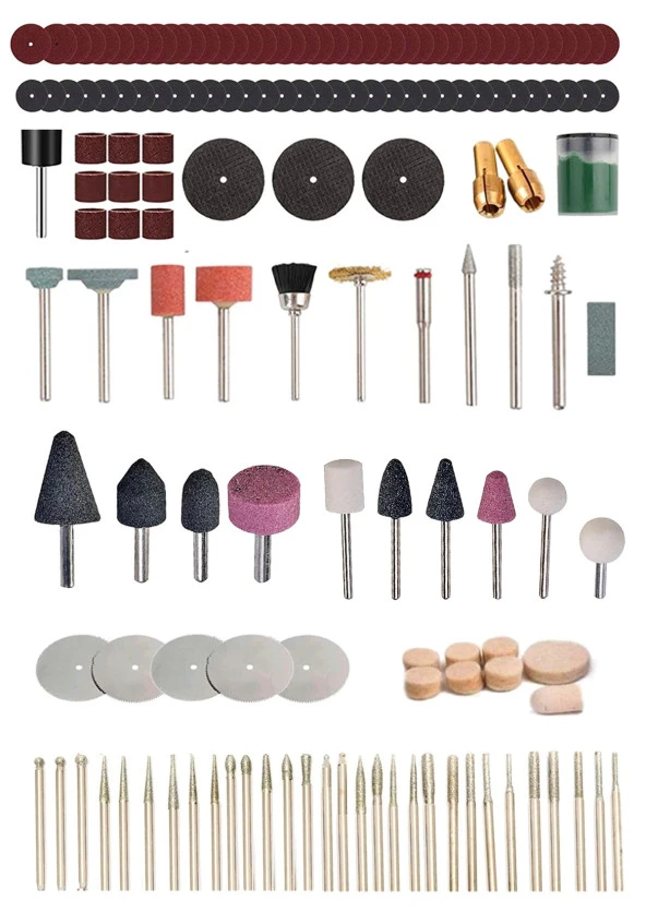 Yüksek Kalite 152 Parça Gravür Cam Oyma Delme Parlatma Taşlama Zımpara Dremel Gravür Oyma Kit ürün görseli