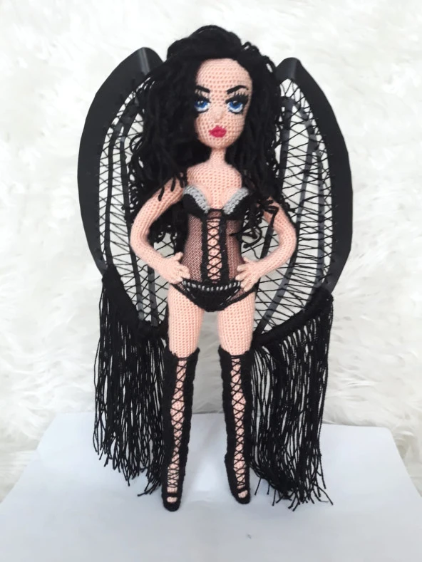 Adriana Lima Sahne Kostümlü Bebek Amigurumi Organik Oyuncak - 2