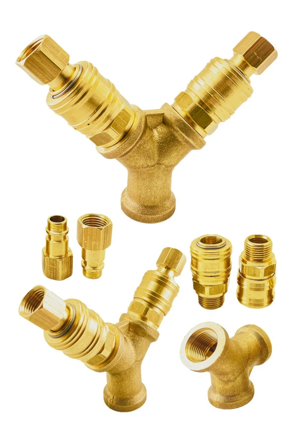 Yüksek Kalite Havalı Kompresörler için 2'li Dağıtıcı ve Hava Giriş Rekorları 3/8'' ürün görseli