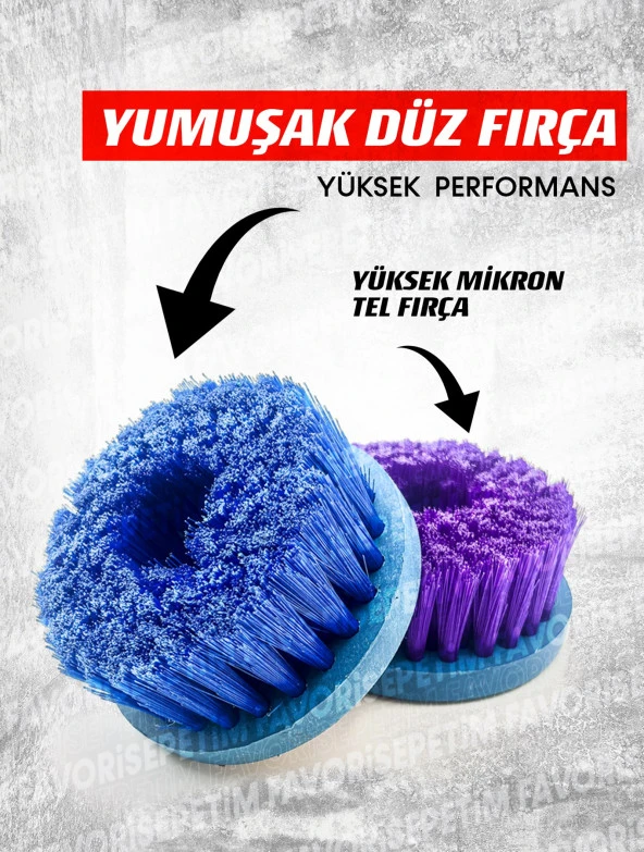 PROXTECH Araç, KoltukYıkama 6Kademe Devir Ayarlı Zımpara Parlatma Pasta Cila Polisaj Makinası + Fırça Hediye - Resim 3