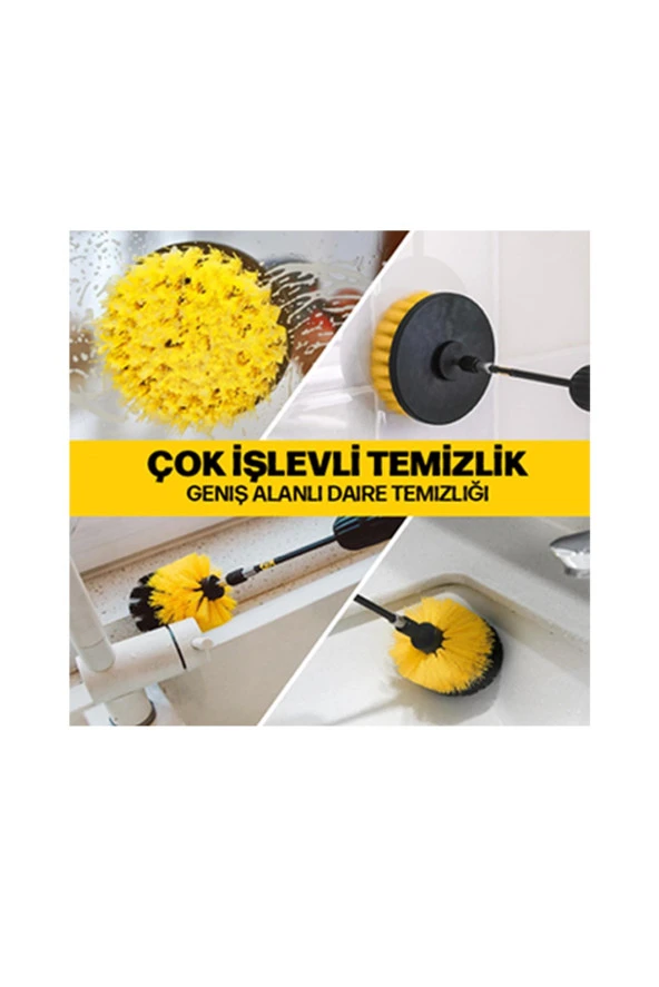 PROXTECH Premium Kalite 6 Parça Yüksek Mikron Matkaplara Ve Polisajlara Özel Paspas Koltuk Halı Yıkama Kit - 2