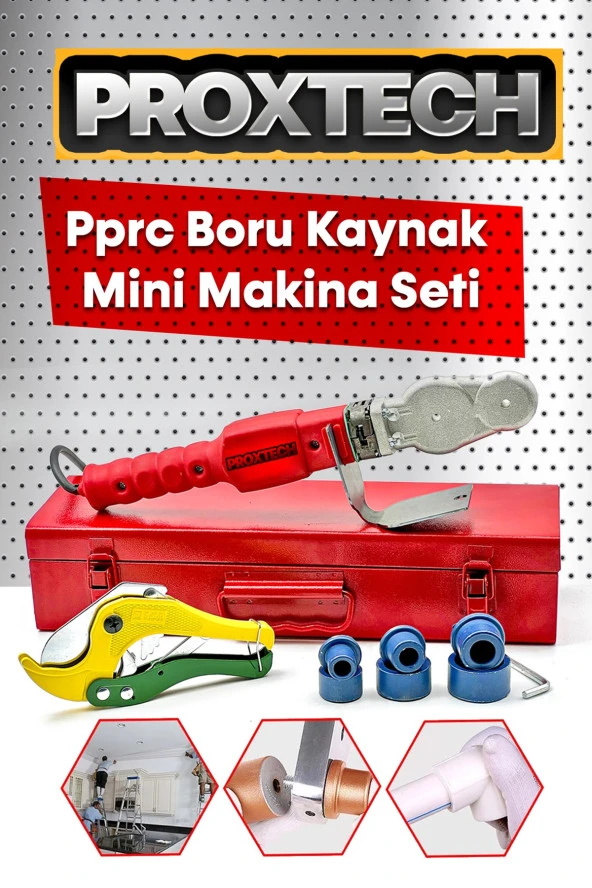 PROXTECH Kaydırmaz Kalınlaştırılmış Metal Çanta Panel Pprc Boru Kaynak Mini Makina Seti Makas Hediye - 4