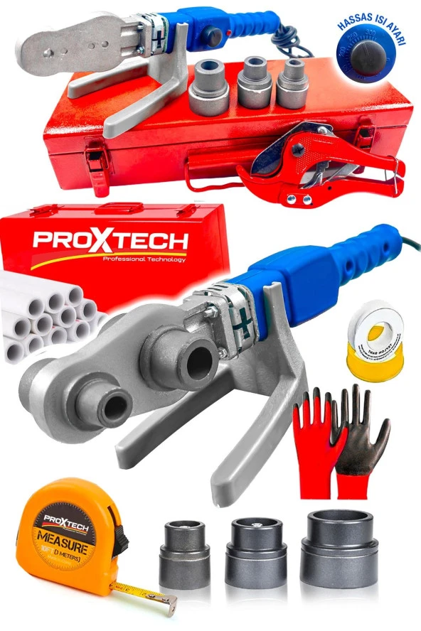 PROXTECH Full Takım Premium Kalite PPRC Metal Çanta Plastik Boru Kaynak PRC Mini Makina Seti - 3