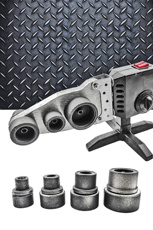 PROXTECH  Yüksek Kalite Çift Residans Ayarlı Pprc Plastik Boru Kaynak Makinesi 3 Metre Teflon Makaslı Set - 3