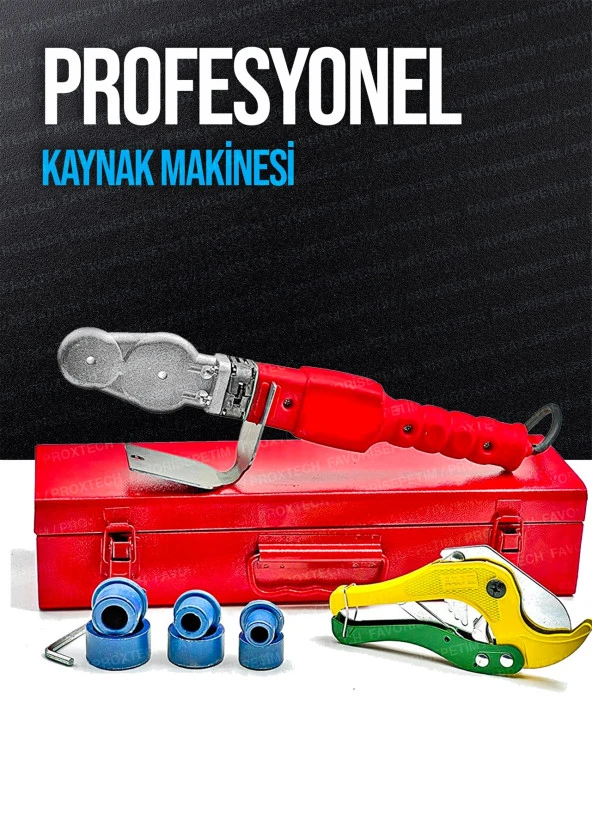 PROXTECH Profesyonel  PROX Boru Kaynak Mini Makina Seti Plastik Boru Kaynak Makinesi  Paket Set - Resim 3