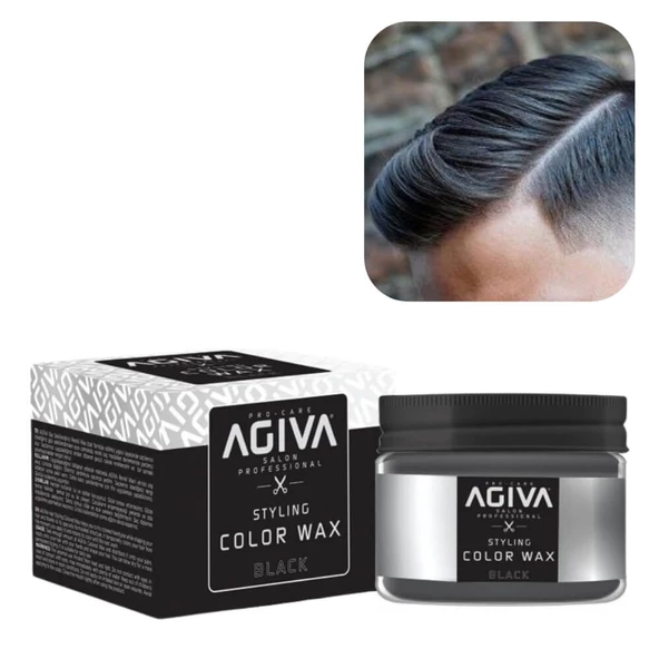 Piev Saç Şekillendirici Agiva Styling Color Wax Siyah 120 Ml