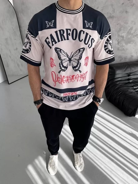 Erkek Dijital Baskılı T-Shirt - Siyah - 1