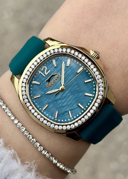 Slazenger Swarovski Taşlı Kadın Kol Saati - Resim 3