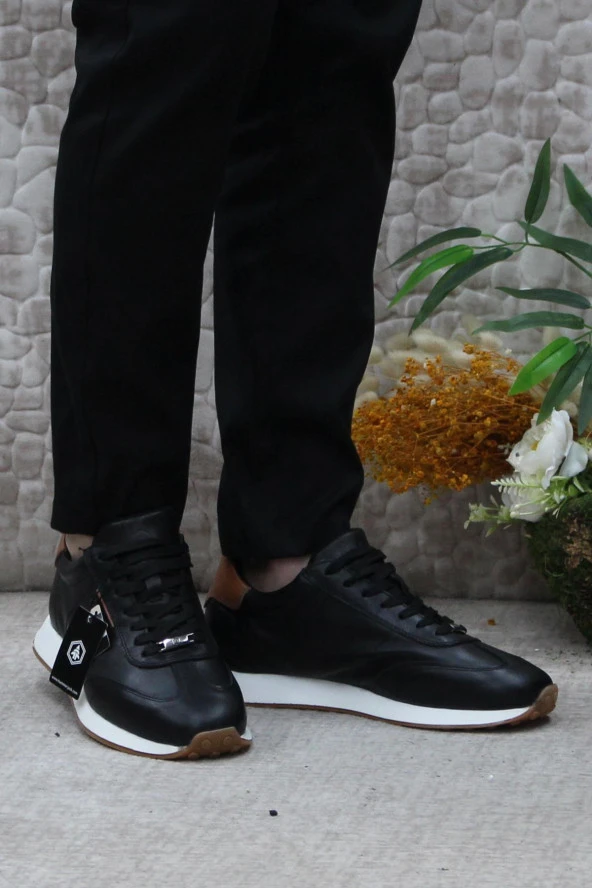 Hammer Jack 24020 Siyah Orijinal Ürün Esnek Hafif Hakiki Deri Erkek Ayakkabı - Resim 2